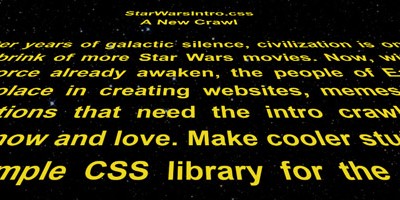 Efecto Star Wars con CSS para tu Web