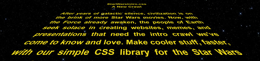 Efecto Star Wars con CSS para tu Web